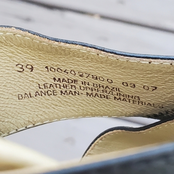 Dansko Professional Necci Black Leather Criss Cross Wrap Strappy Wedge Sandals - Picture 6 of 8